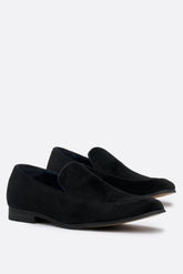 Milan Black Velvet Loafers